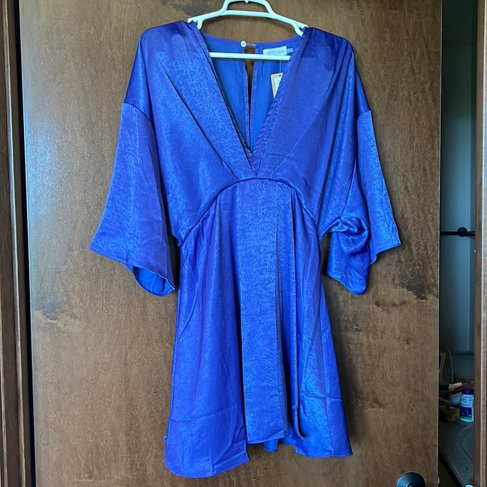 NWT Blue Romper Dress - Size M